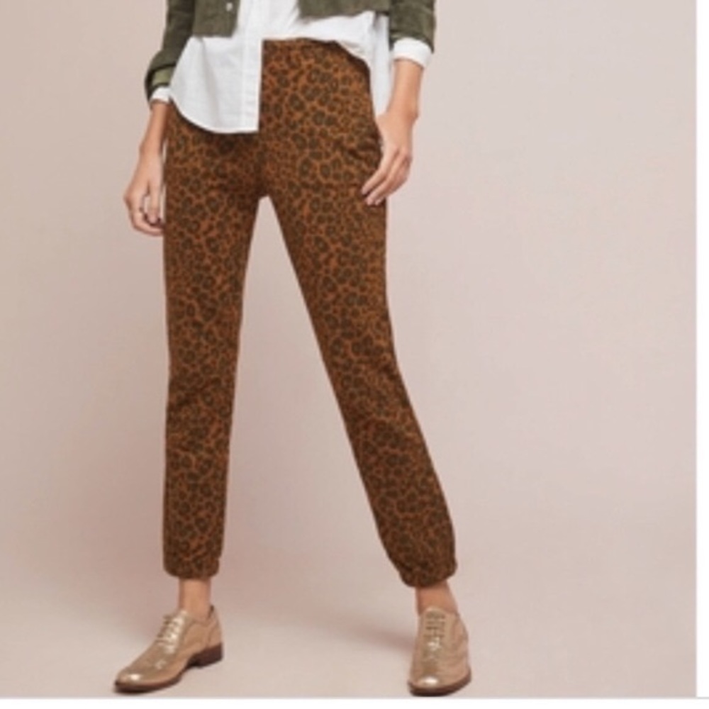 Sanctuary x Anthropology Leopard Print Jogger